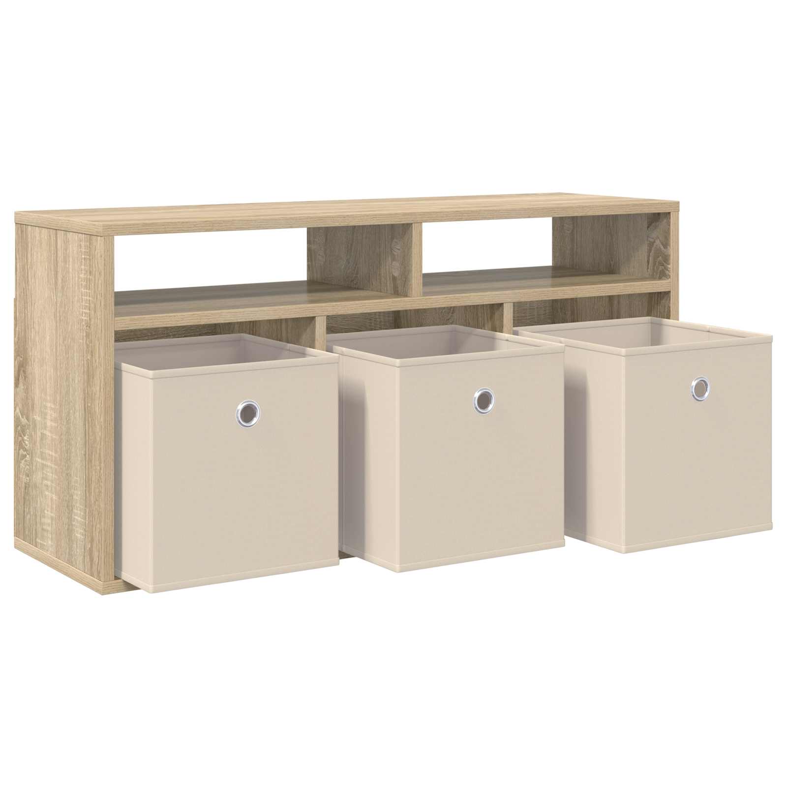 Lowboard mit Schubladen Sonoma-Eiche 87 x 27,5 x 43 cm