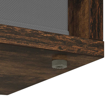 Lowboard mit Schubladen Geräucherte Eiche 87 x 27,5 x 43 cm