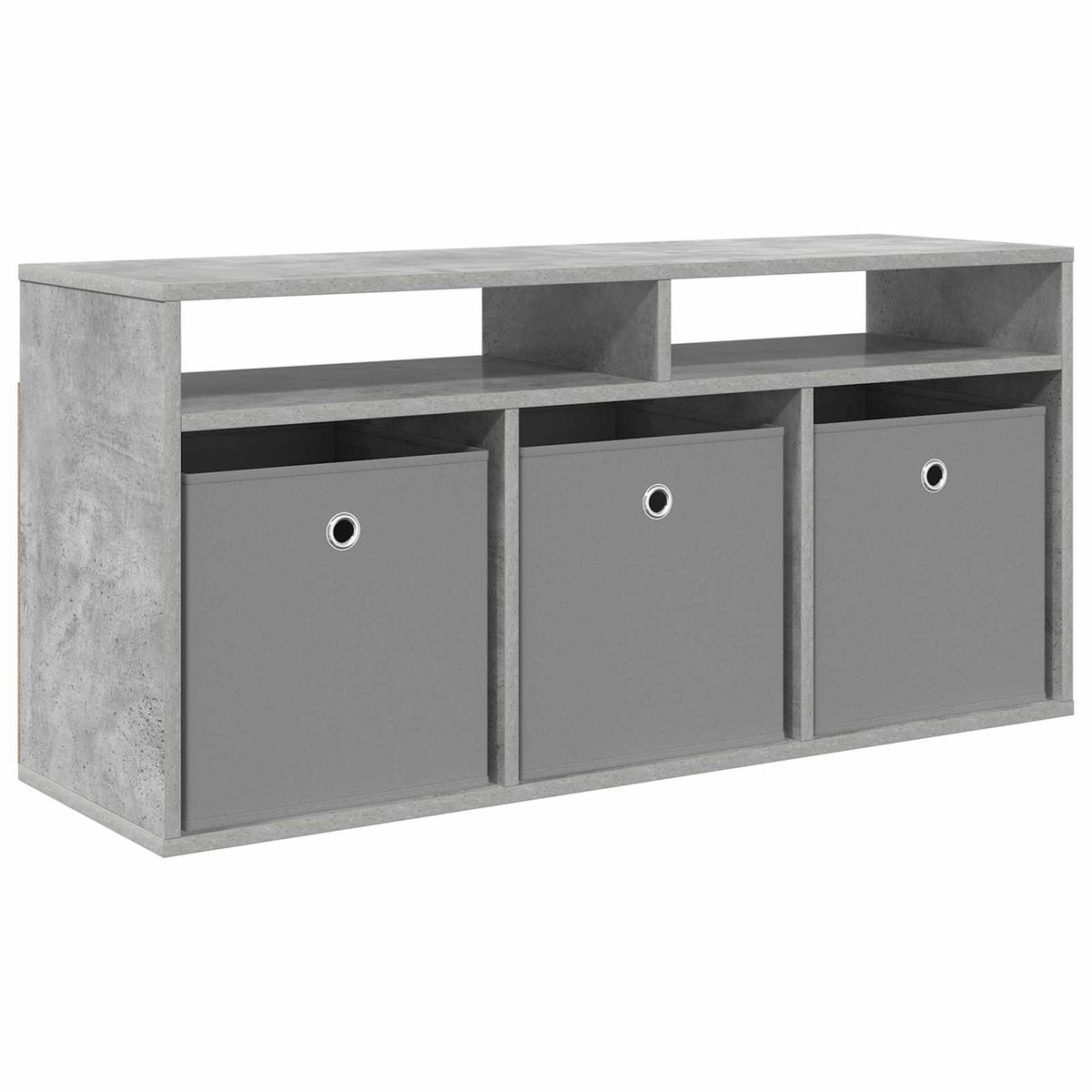 Lowboard mit Schubladen Beton Grau 102 x 32 x 48,5 cm