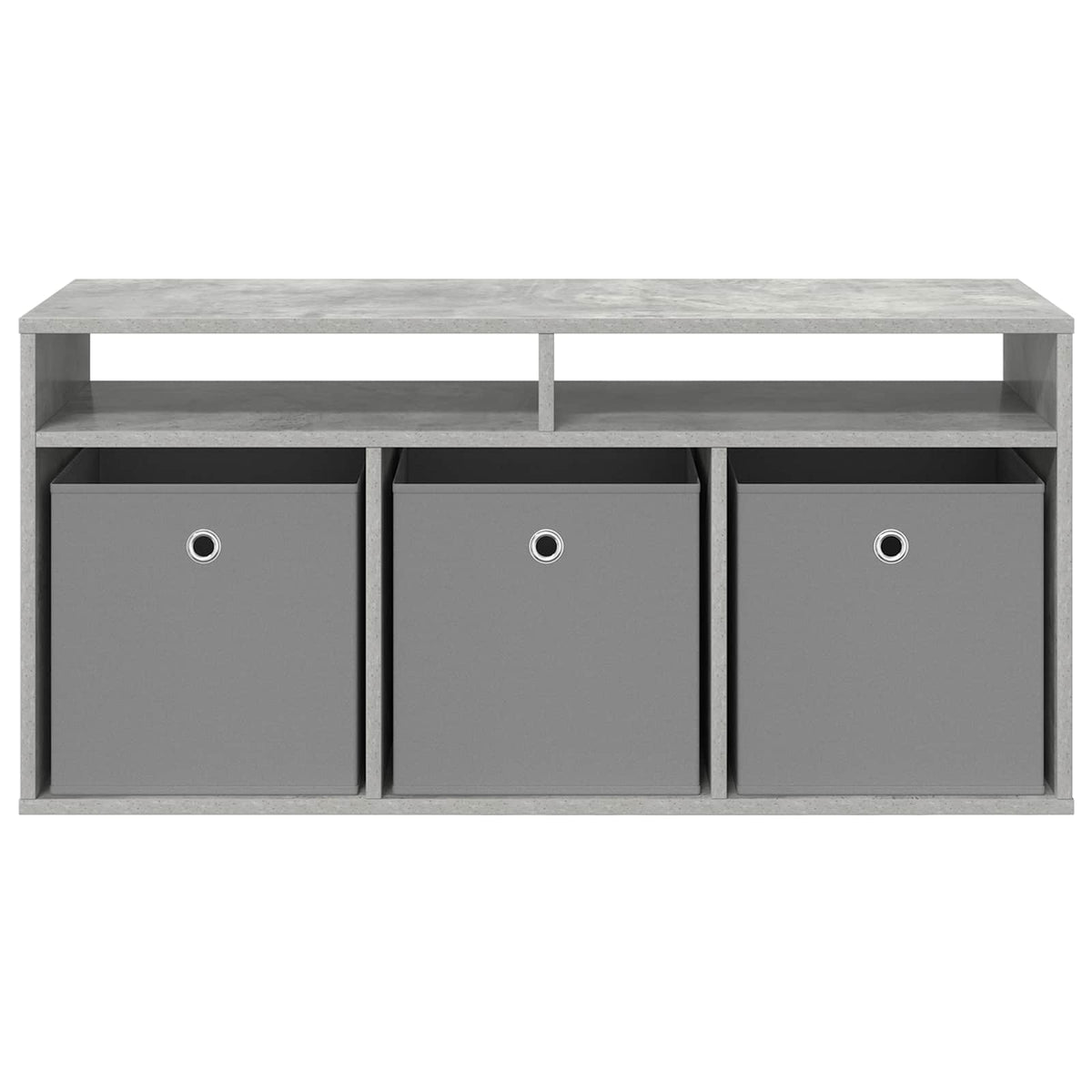 Lowboard mit Schubladen Beton Grau 102 x 32 x 48,5 cm
