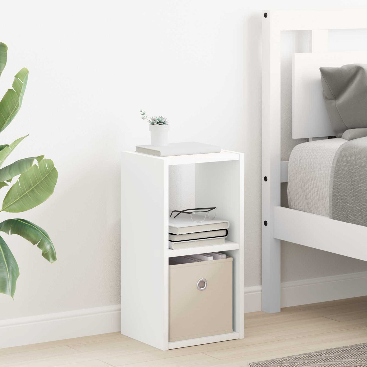 Nachttisch 2 stk. Weiß 25,5 x 22 x 49,5 cm Holzwerkstoff
