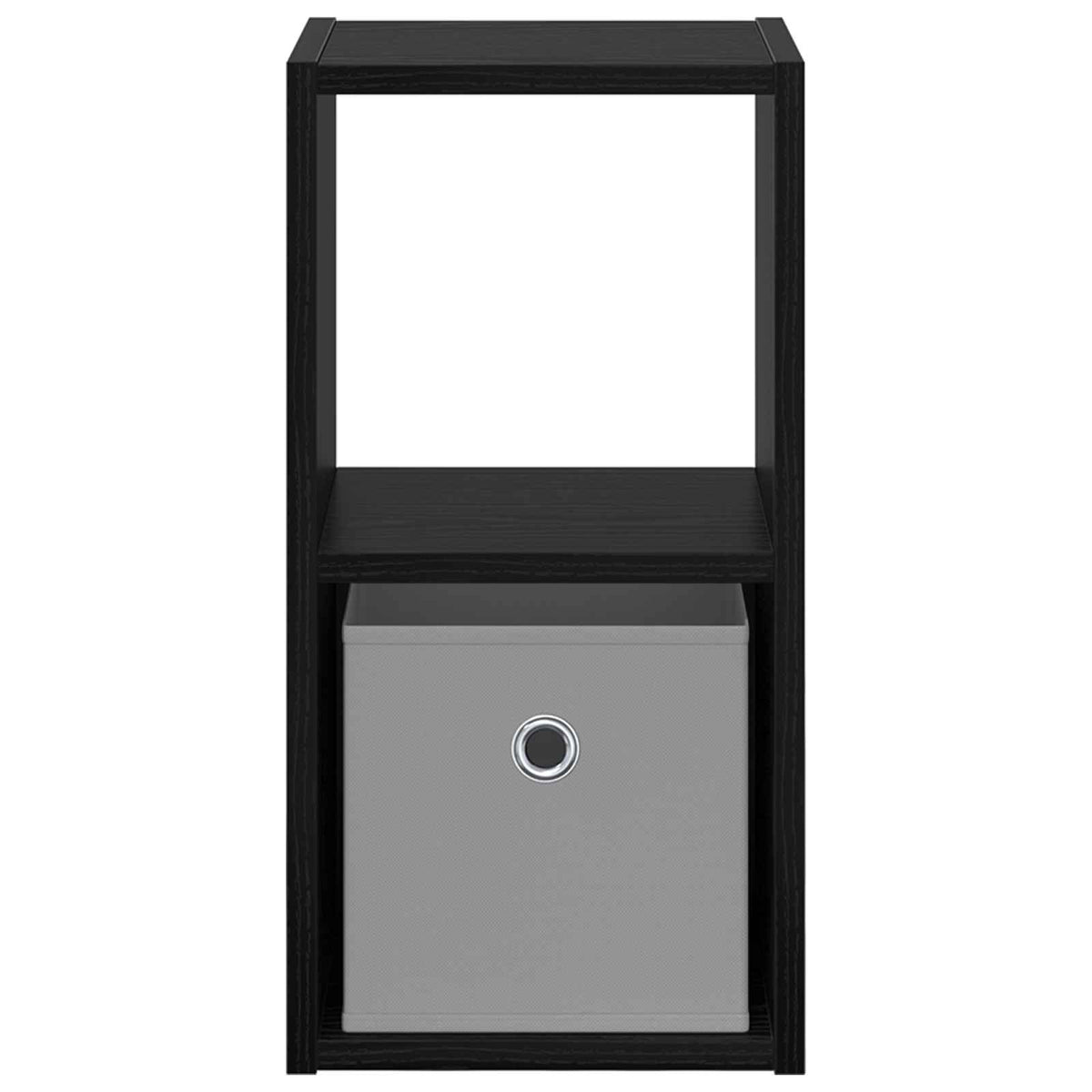 Nachttisch 2 stk. Schwarz Eichen-Optik 25,5 x 22 x 49,5 cm