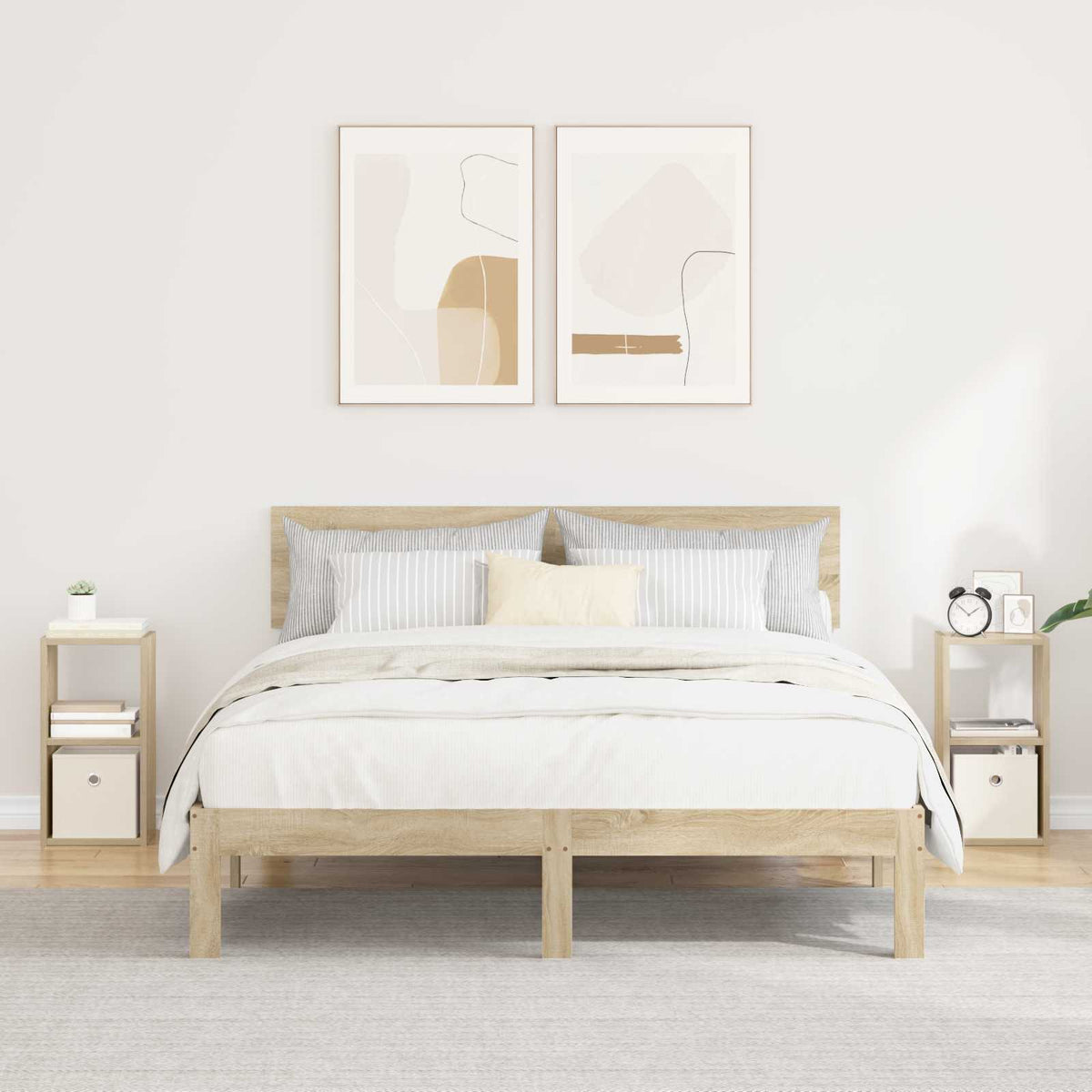 Nachttisch 2 stk. Sonoma-Eiche 25,5 x 22 x 49,5 cm
