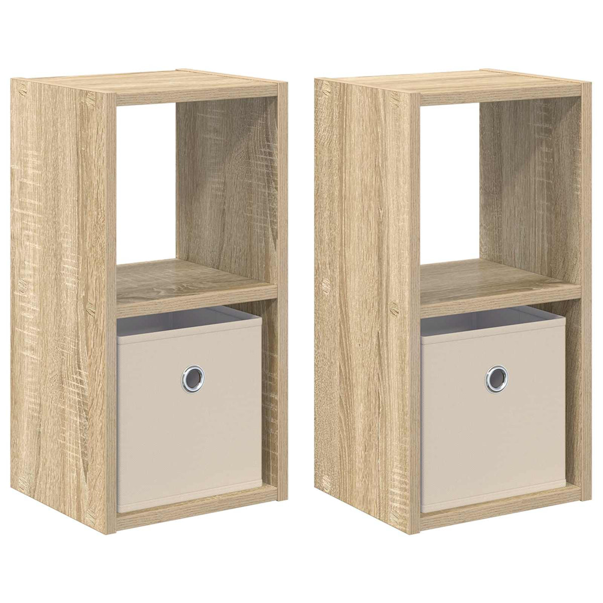 Nachttisch 2 stk. Sonoma-Eiche 25,5 x 22 x 49,5 cm