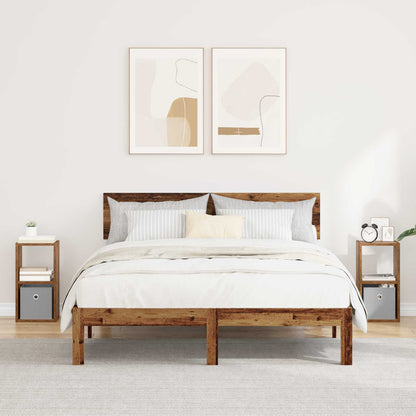 Nachttisch 2 stk. Altholz 25,5 x 22 x 49,5 cm Holzwerkstoff