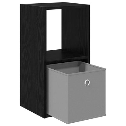 Nachttisch Schwarz Eichen-Optik 30,5 x 27 x 59,5 cm