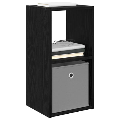Nachttisch Schwarz Eichen-Optik 30,5 x 27 x 59,5 cm