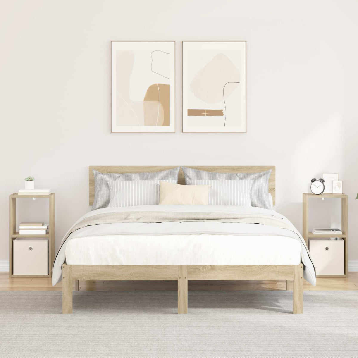 Nachttisch 2 stk. Sonoma-Eiche 30,5 x 27 x 59,5 cm