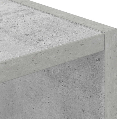 Nachttisch 2 stk. Beton Grau 30,5 x 27 x 59,5 cm Holzwerkstoff
