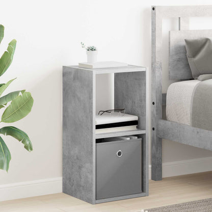 Nachttisch 2 stk. Beton Grau 30,5 x 27 x 59,5 cm Holzwerkstoff
