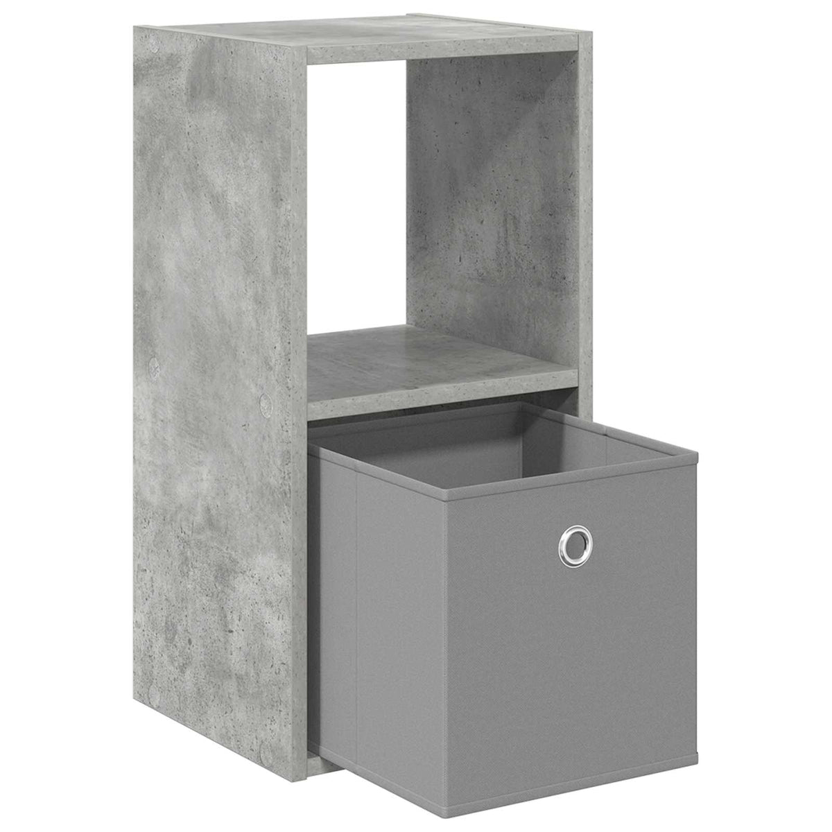 Nachttisch 2 stk. Beton Grau 30,5 x 27 x 59,5 cm Holzwerkstoff