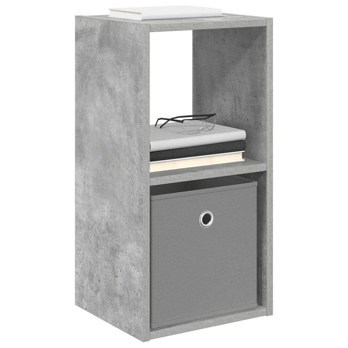 Nachttisch 2 stk. Beton Grau 30,5 x 27 x 59,5 cm Holzwerkstoff