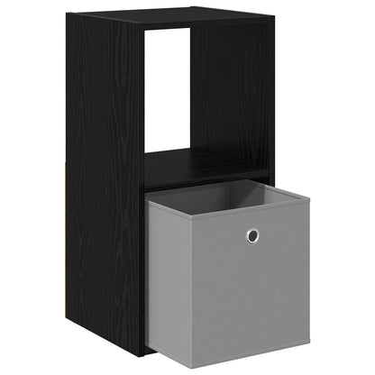 Nachttisch Schwarz Eichen-Optik 35 x 32 x 68,5 cm Holzwerkstoff