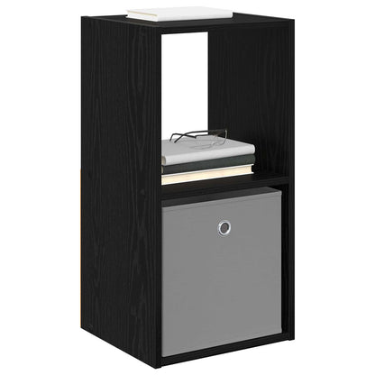 Nachttisch Schwarz Eichen-Optik 35 x 32 x 68,5 cm Holzwerkstoff