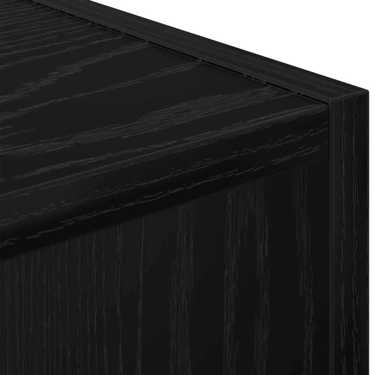 Nachttisch 2 stk. Schwarz Eichen-Optik 35 x 32 x 68,5 cm