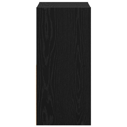 Nachttisch 2 stk. Schwarz Eichen-Optik 35 x 32 x 68,5 cm