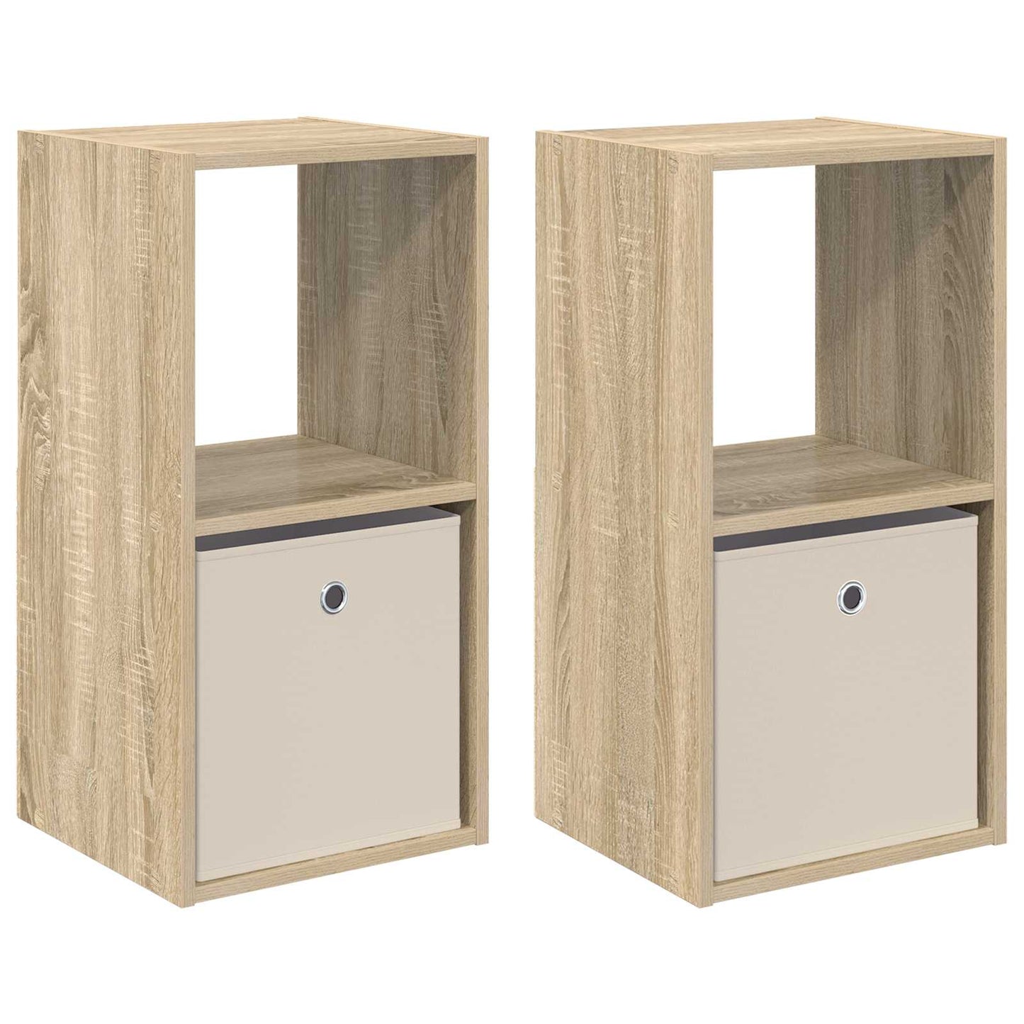 Nachttisch 2 stk. Sonoma-Eiche 35 x 32 x 68,5 cm Holzwerkstoff