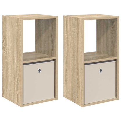 Nachttisch 2 stk. Sonoma-Eiche 35 x 32 x 68,5 cm Holzwerkstoff