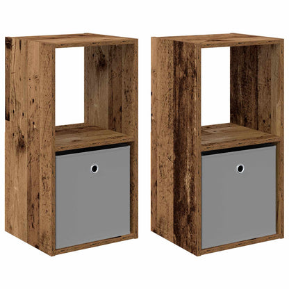 Nachttisch 2 stk. Altholz 35 x 32 x 68,5 cm Holzwerkstoff