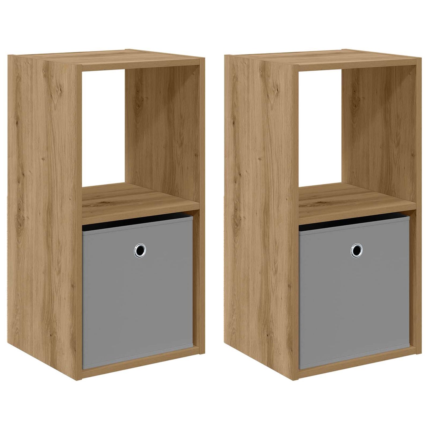 Nachttisch 2 stk. Artisan-Eiche 35 x 32 x 68,5 cm Holzwerkstoff