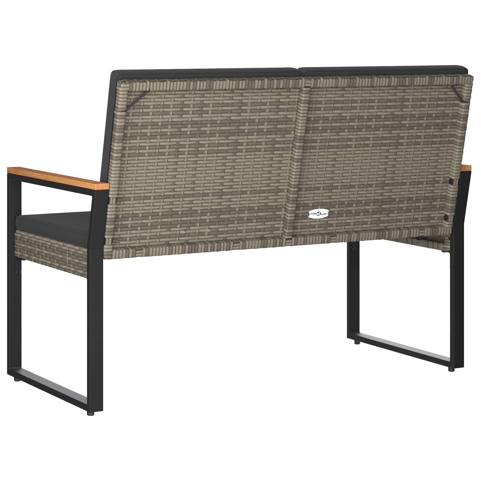 Bank Outdoor 2 -Seater 107 x 61 x 80 cm Poly-Rattan Rechteckig