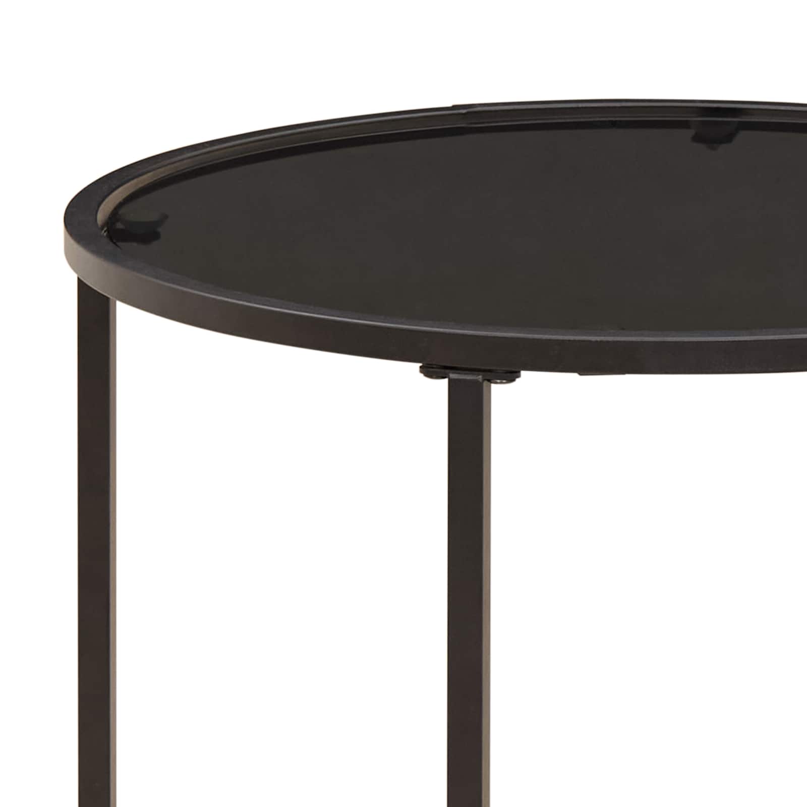Kaffeetisch Set 2 stk. 55 x 55 x 45 cm Stahl