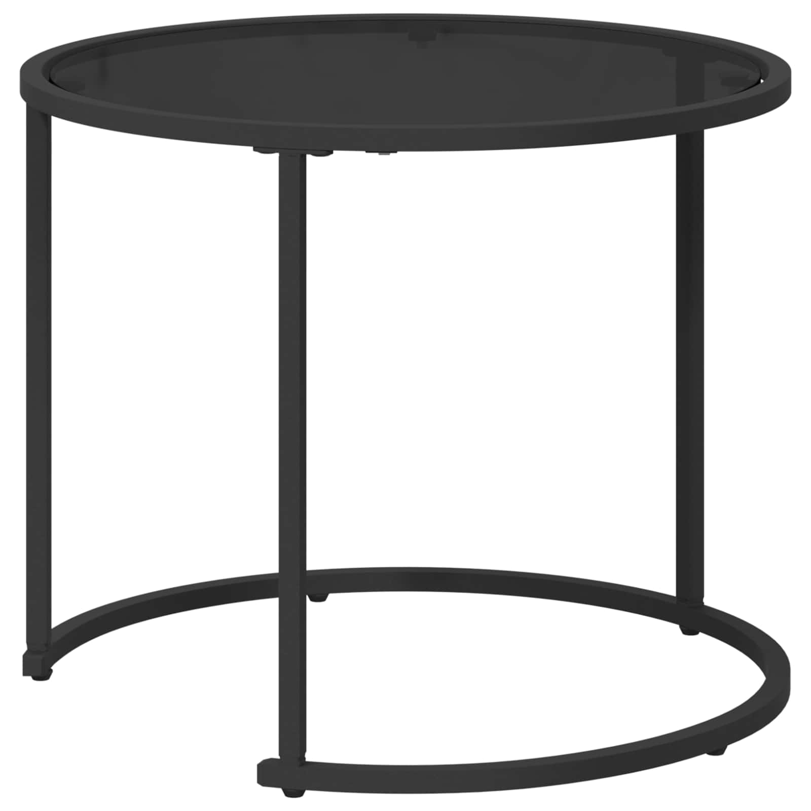 Kaffeetisch Set 2 stk. 55 x 55 x 45 cm Stahl