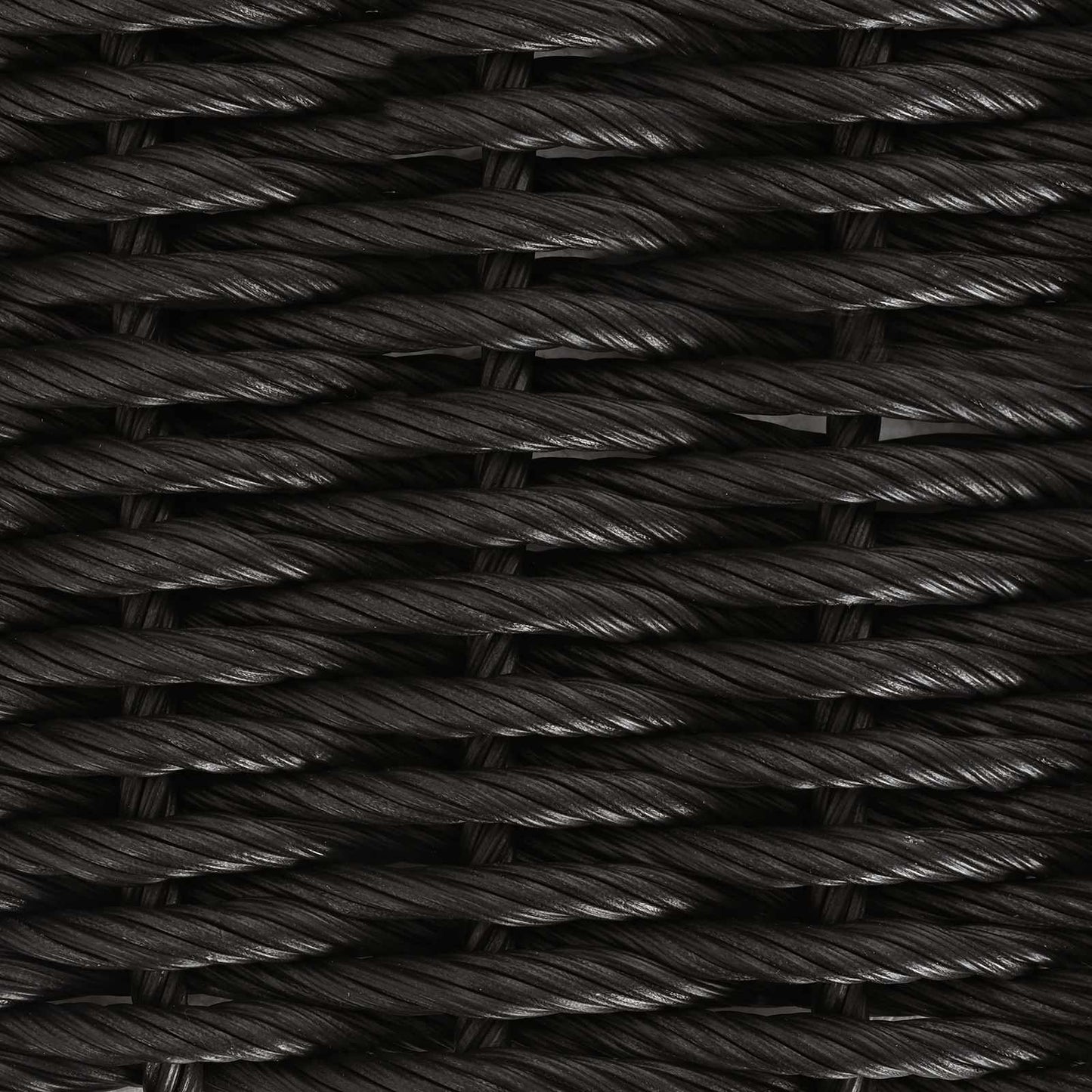 Gartenstuhl 2 Stk. Schwarz und Creme Poly-Rattan