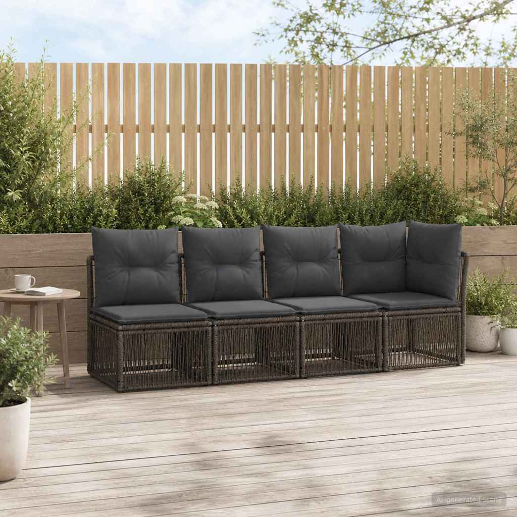 4-Sitzer Sofa mit linker Armlehne 4 stk. 4-Sitzanzahl Grau