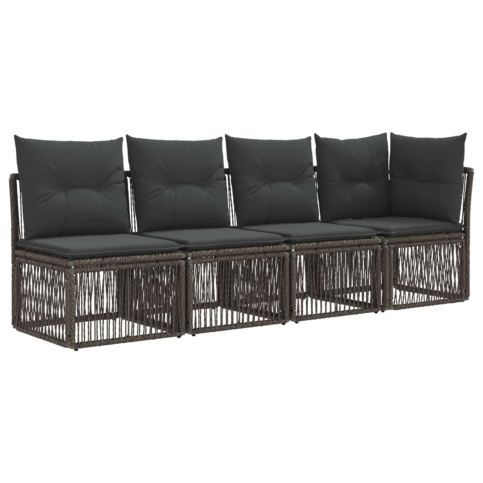 4-Sitzer Sofa mit linker Armlehne 4 stk. 4-Sitzanzahl Grau