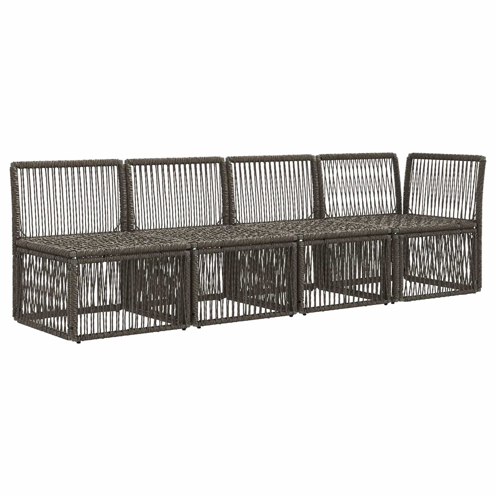 4-Sitzer Sofa mit linker Armlehne 4 stk. 4-Sitzanzahl Grau