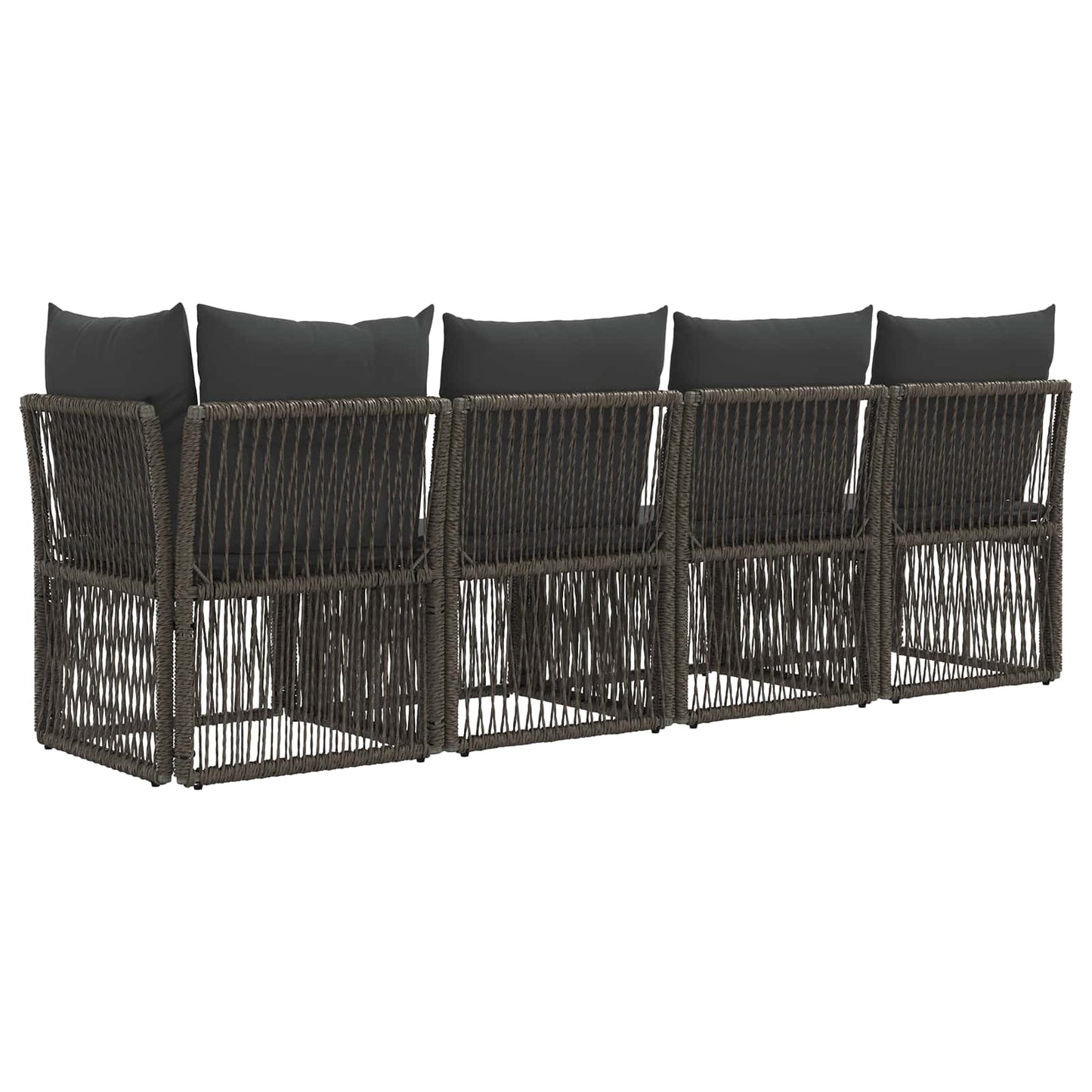 4-Sitzer Sofa mit linker Armlehne 4 stk. 4-Sitzanzahl Grau