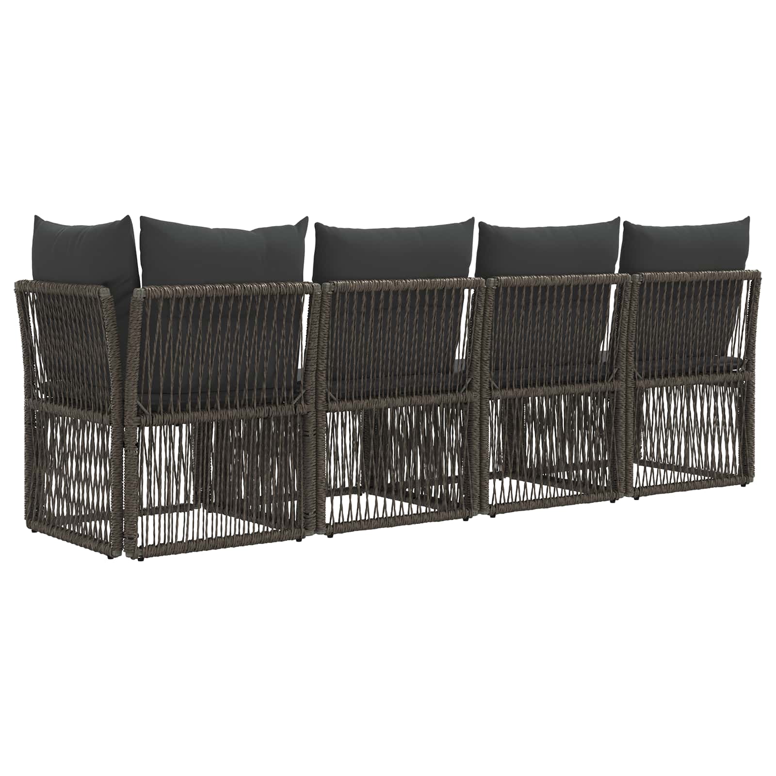 4-Sitzer Sofa mit linker Armlehne 4 stk. 4-Sitzanzahl Grau