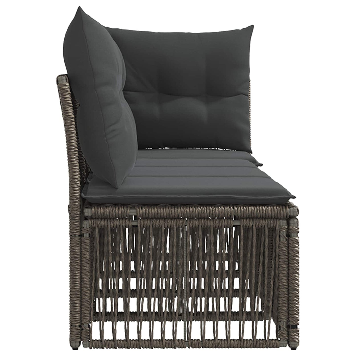 4-Sitzer Sofa mit linker Armlehne 4 stk. 4-Sitzanzahl Grau