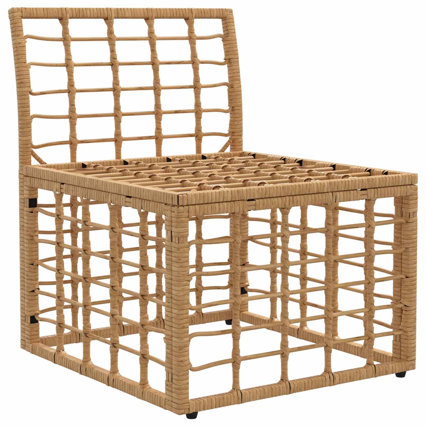 Modulares Outdoor-Sofa ohne Armlehnen Natur Poly-Rattan