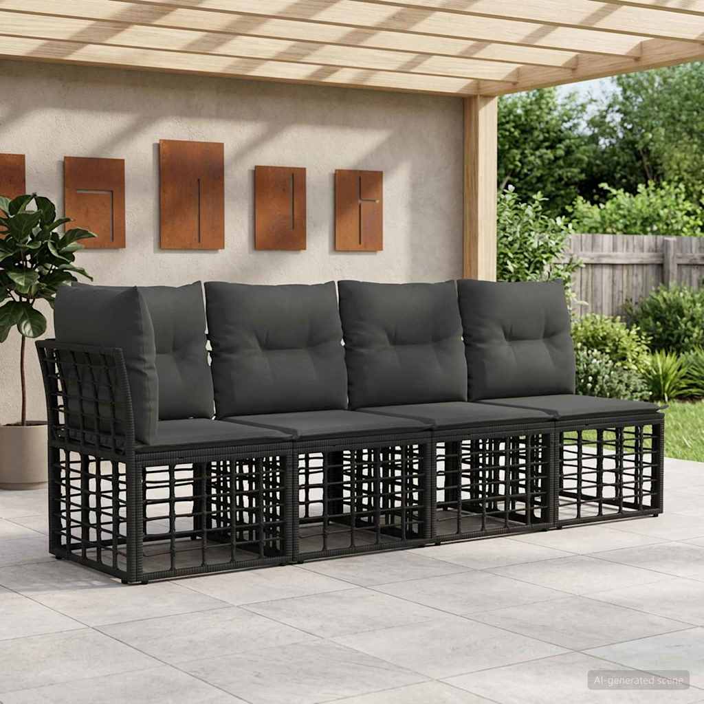 4-Sitzer Garten-Sofa mit linker Armlehne 4 stk. 4-Sitzanzahl