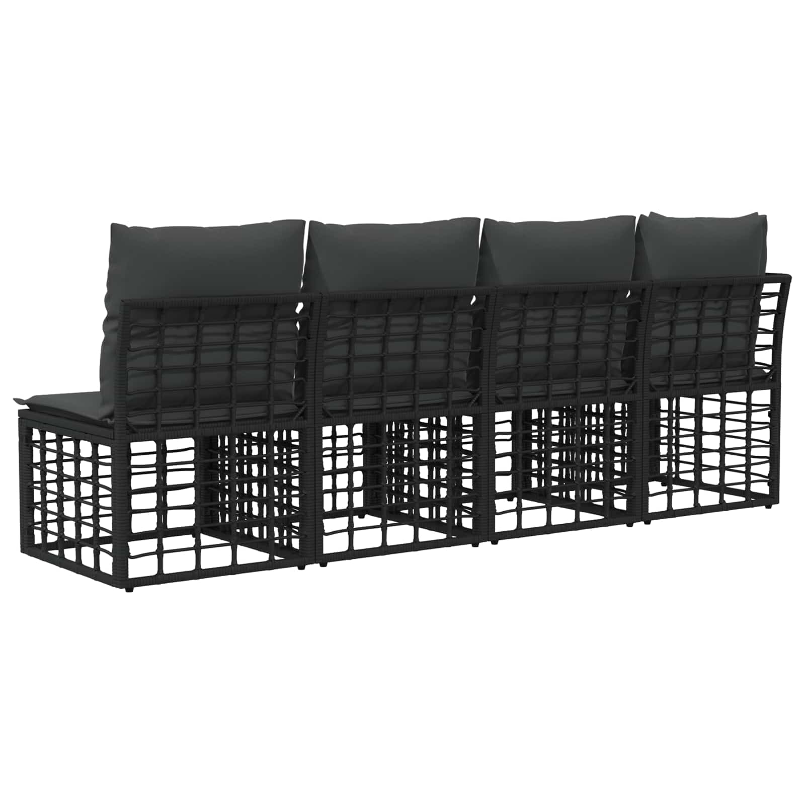 4-Sitzer Garten-Sofa mit linker Armlehne 4 stk. 4-Sitzanzahl