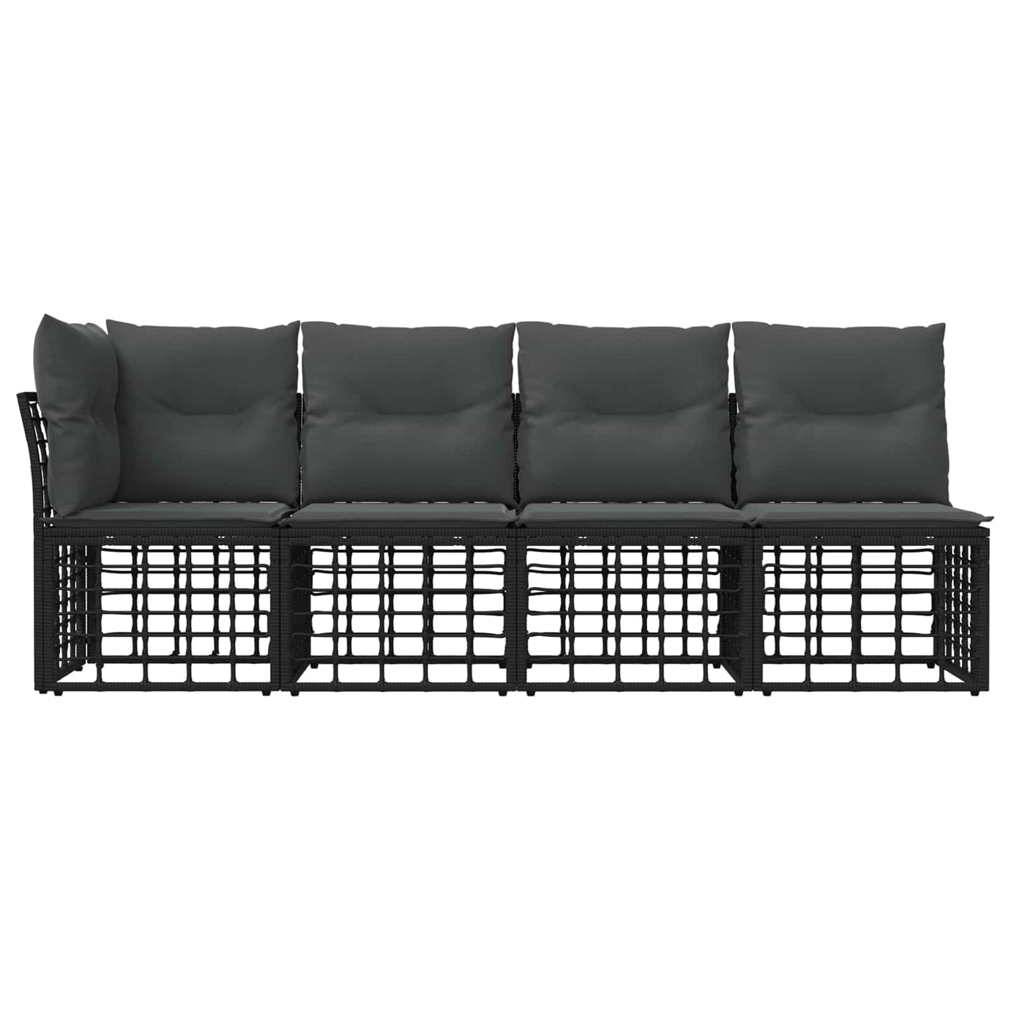 4-Sitzer Garten-Sofa mit linker Armlehne 4 stk. 4-Sitzanzahl