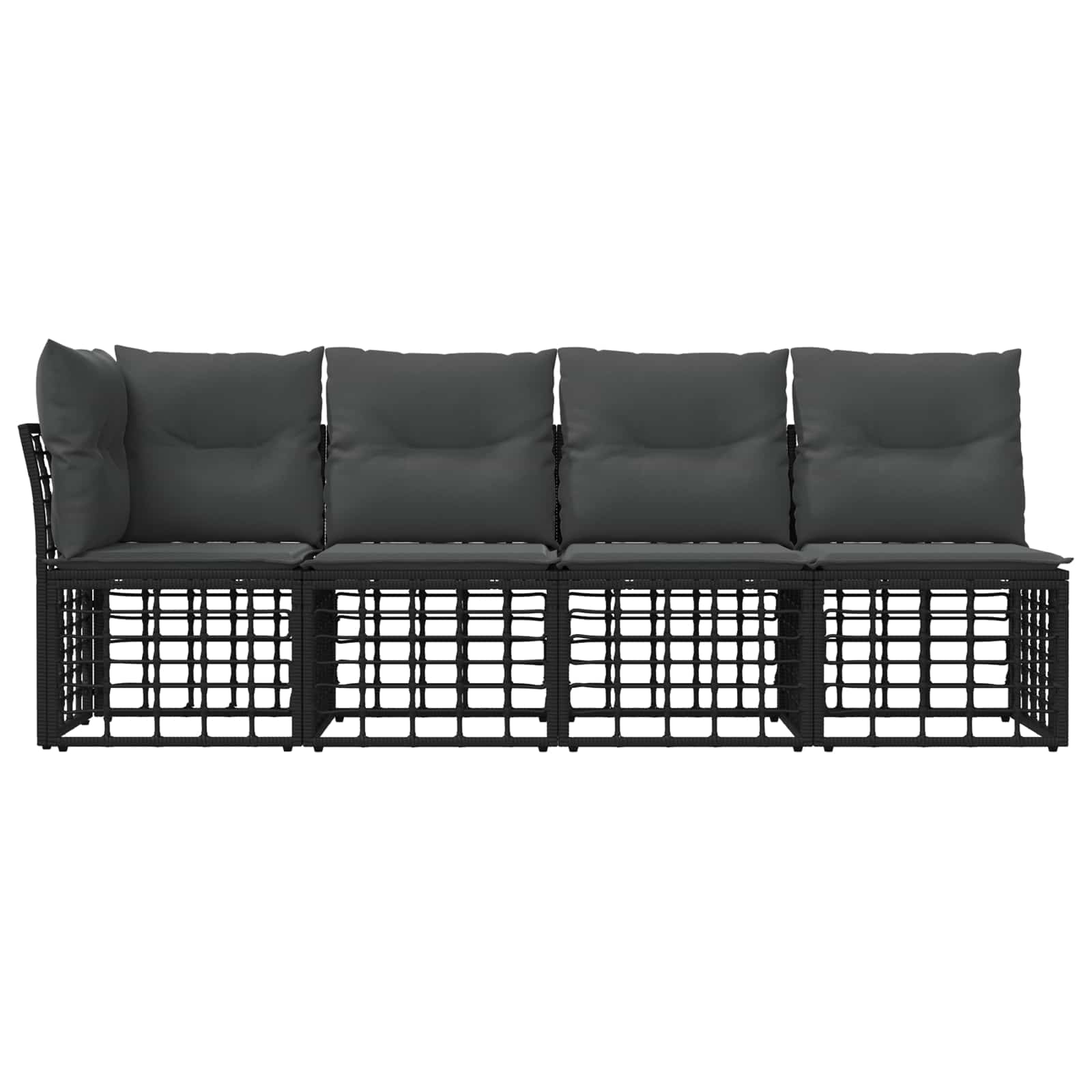 4-Sitzer Garten-Sofa mit linker Armlehne 4 stk. 4-Sitzanzahl
