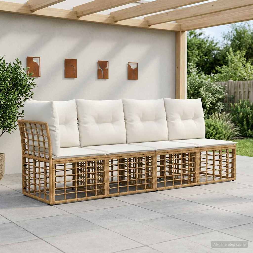 4-Sitzer Garten-Sofa mit linker Armlehne 4 stk. 4-Sitzanzahl