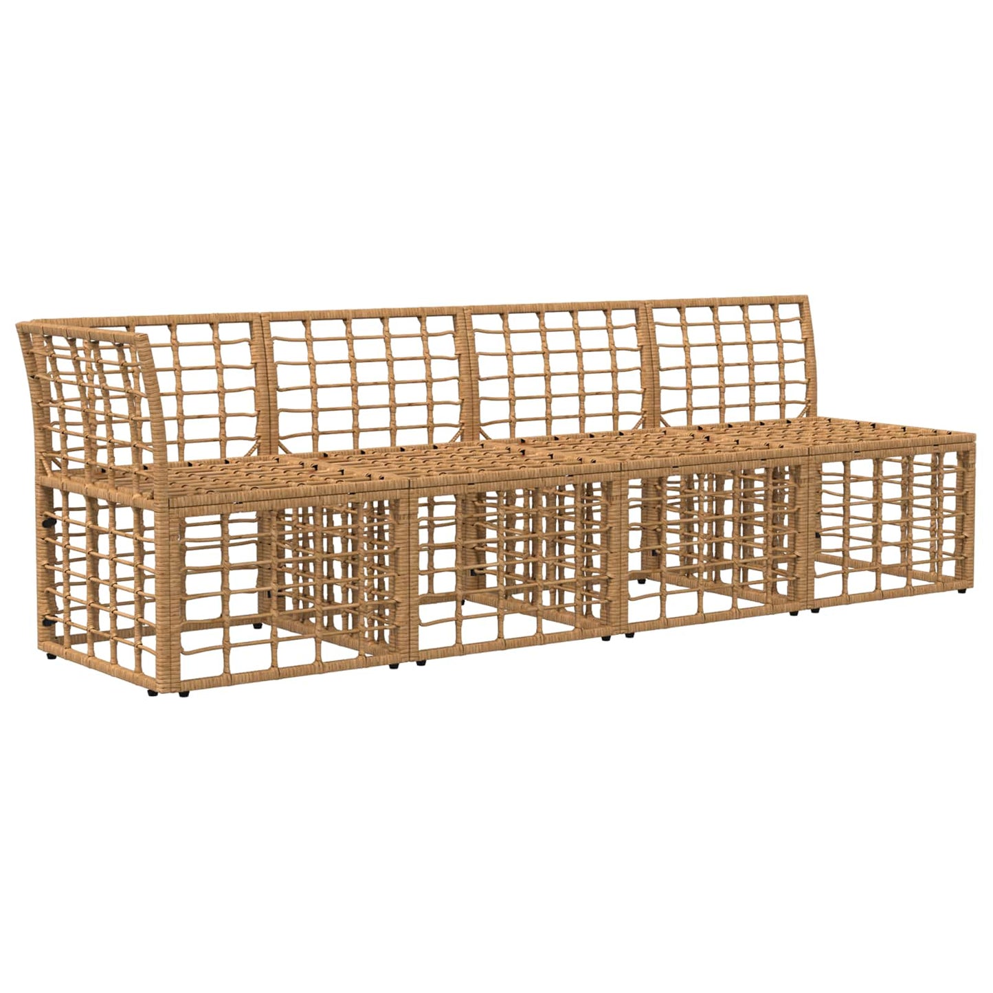 4-Sitzer Garten-Sofa mit linker Armlehne 4 stk. 4-Sitzanzahl