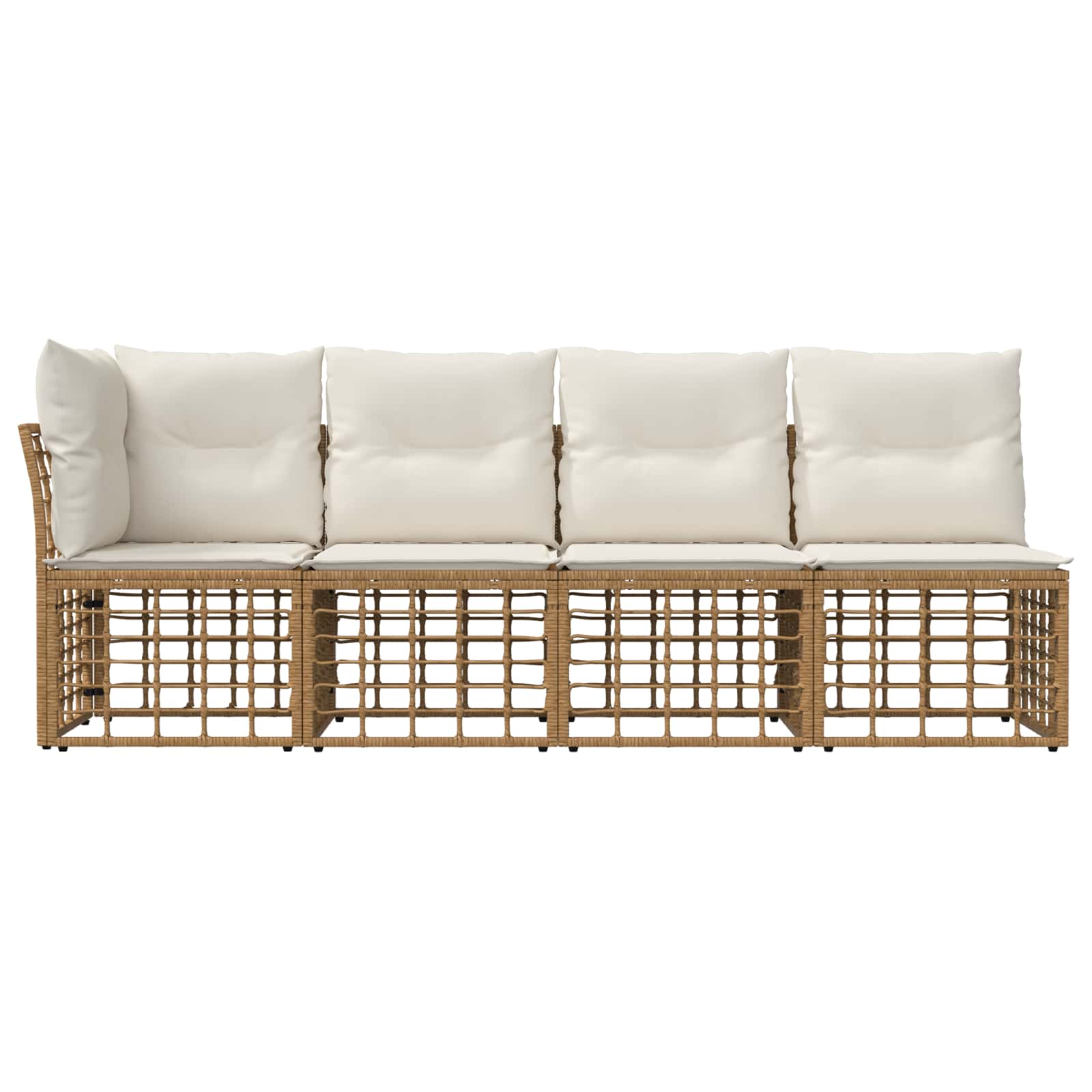 4-Sitzer Garten-Sofa mit linker Armlehne 4 stk. 4-Sitzanzahl