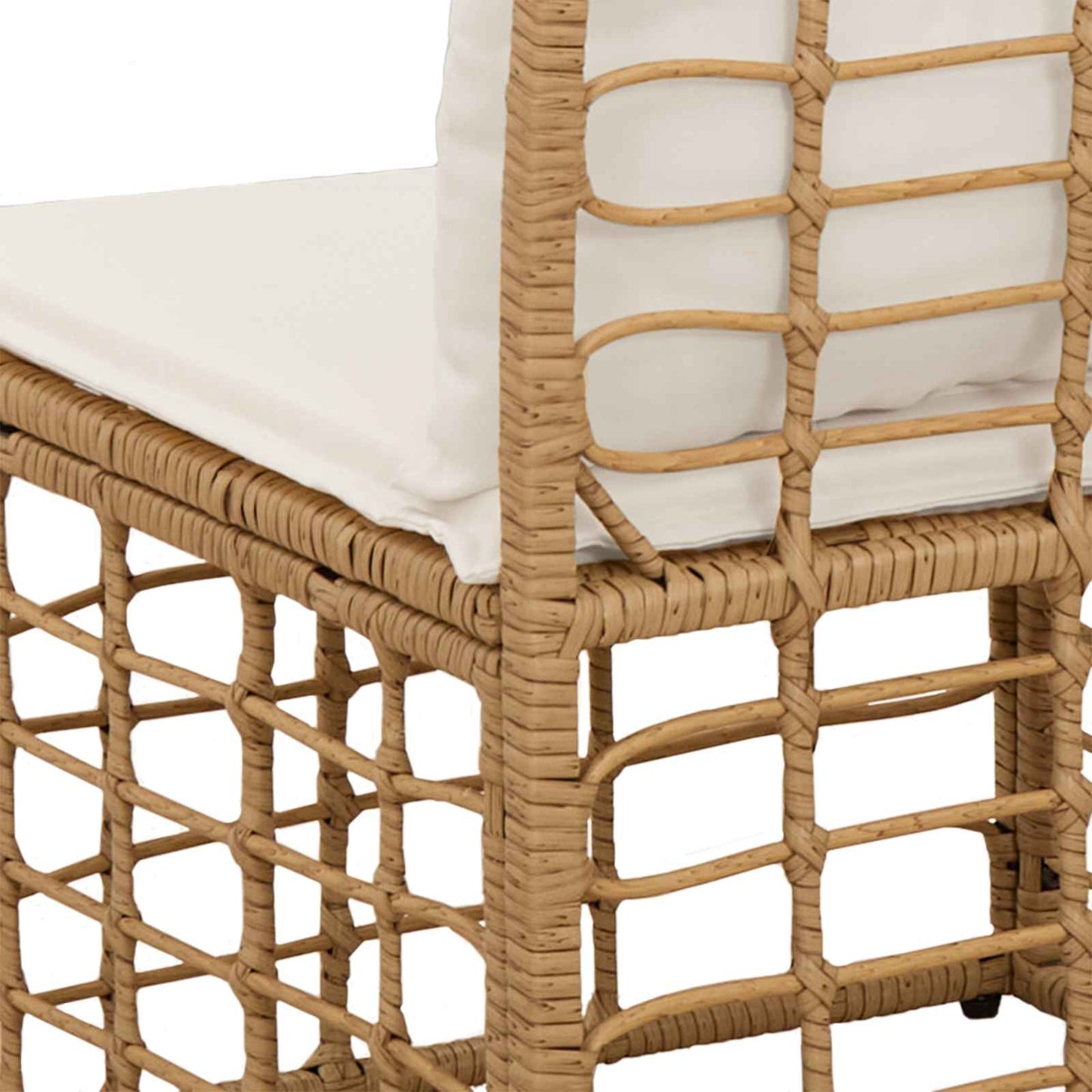 4-Sitzer Garten-Sofa ohne Armlehnen 4 stk. 4-Sitzanzahl Natur