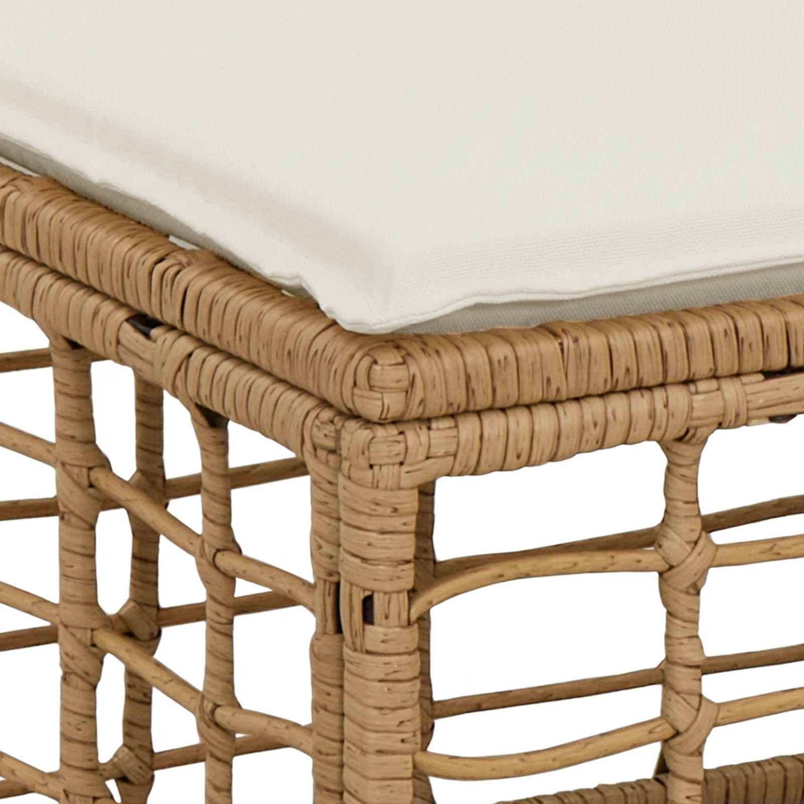 4-Sitzer Garten-Sofa ohne Armlehnen 4 stk. 4-Sitzanzahl Natur