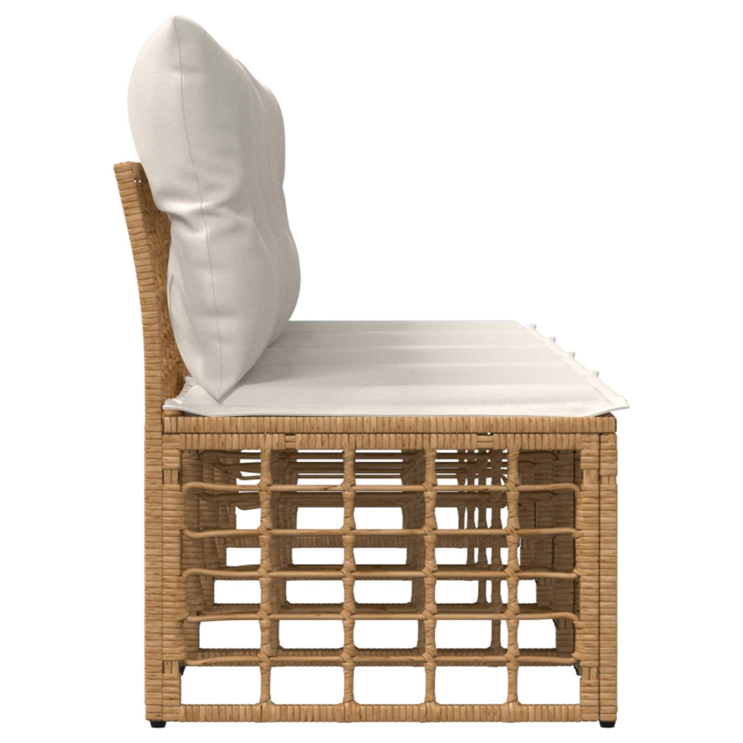 4-Sitzer Garten-Sofa ohne Armlehnen 4 stk. 4-Sitzanzahl Natur