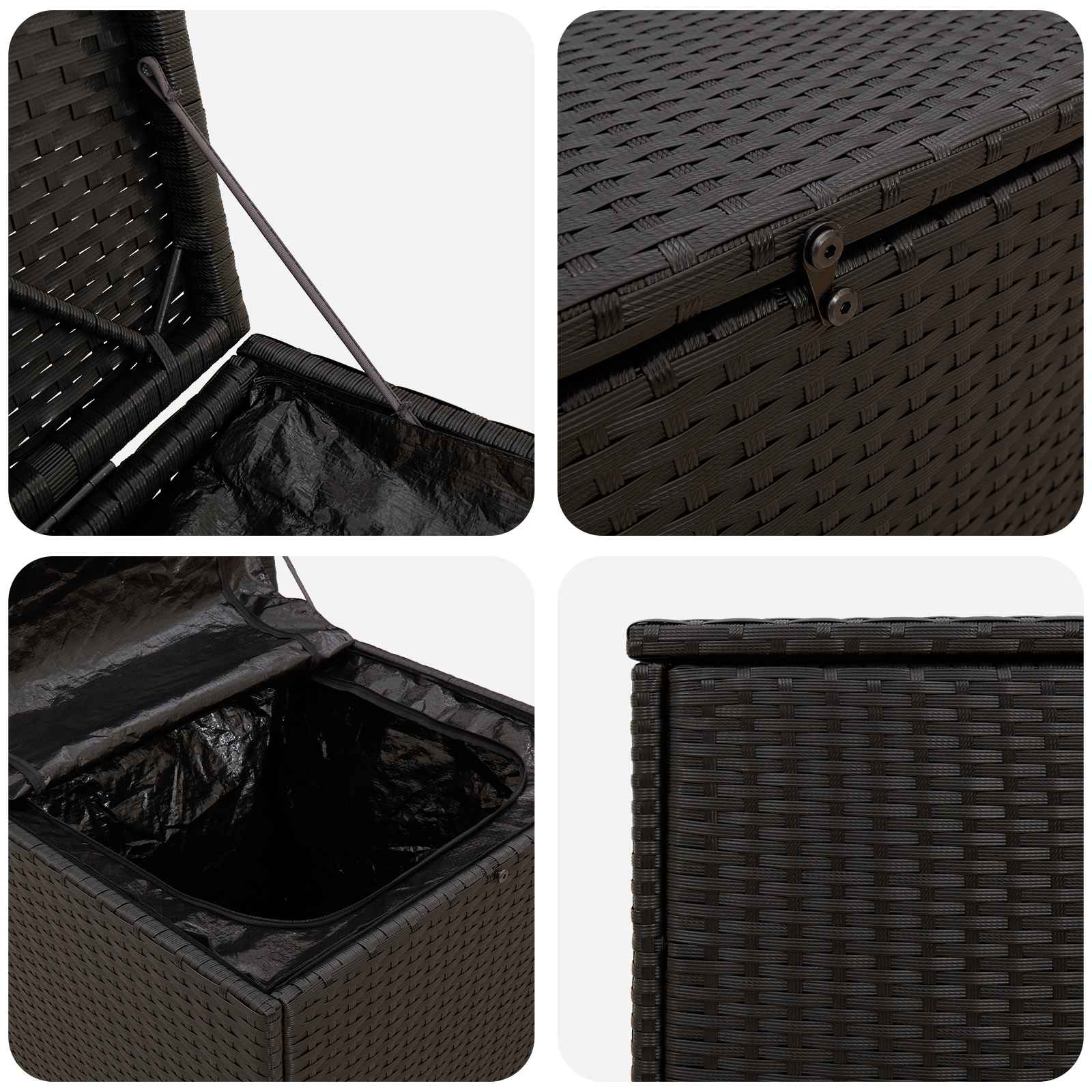 Kissenbox 55 x 55 x 69 cm Stahl