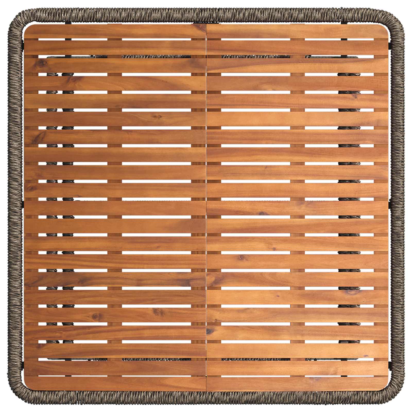 Garten Essgruppe 3 Stk. Grau und Dunkelgrau Poly-Rattan