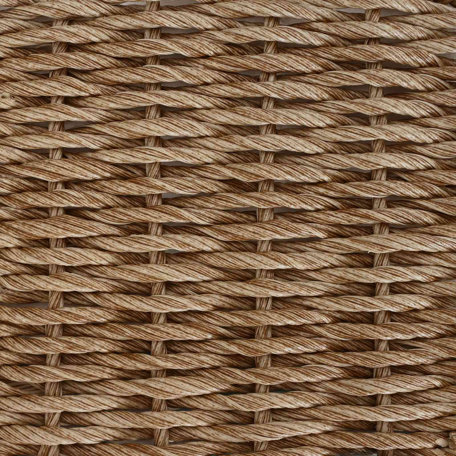 Garten Essgruppe 3 Stk. Beige und Creme Poly-Rattan