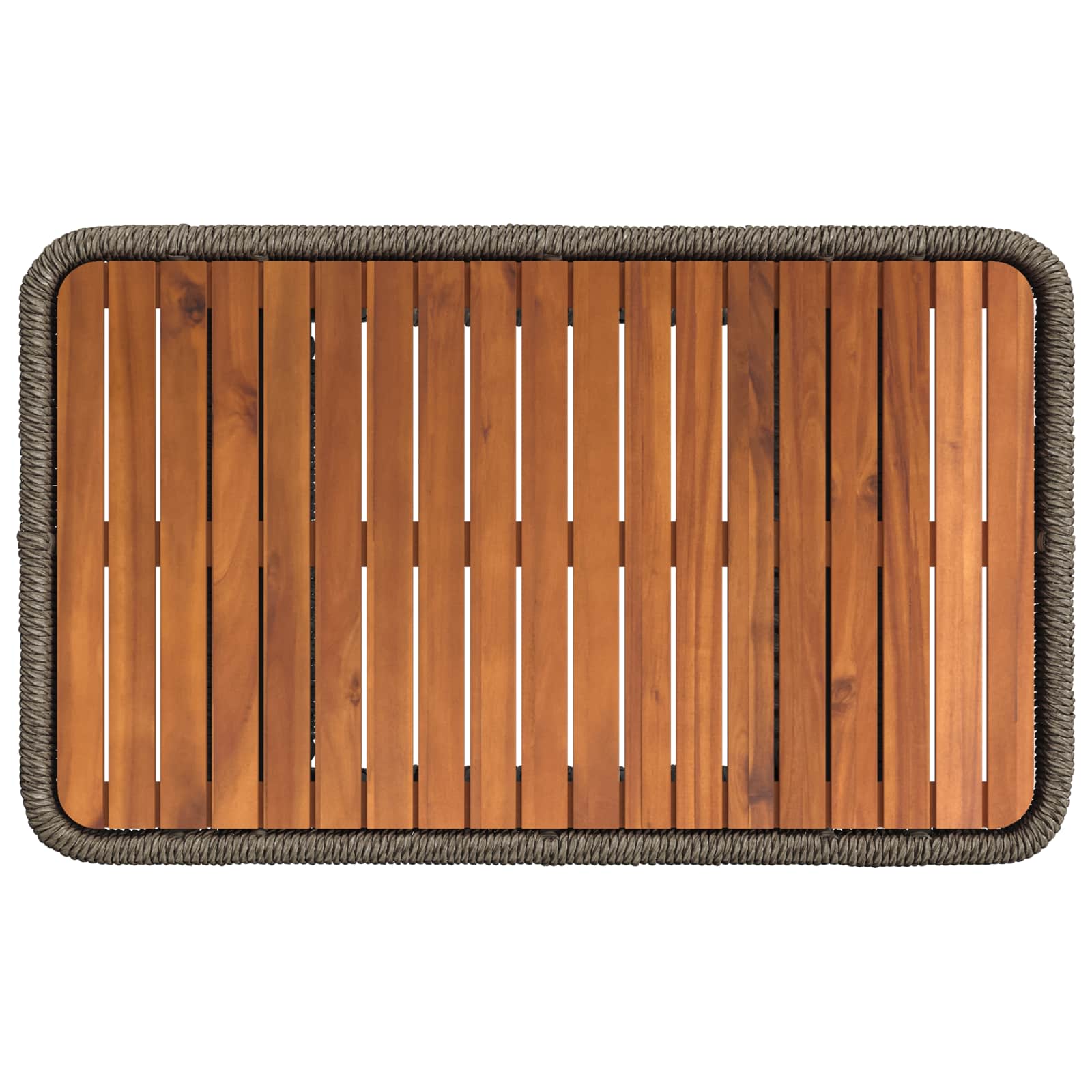 Garten Essgruppe 3 Stk. Grau und Dunkelgrau Poly-Rattan