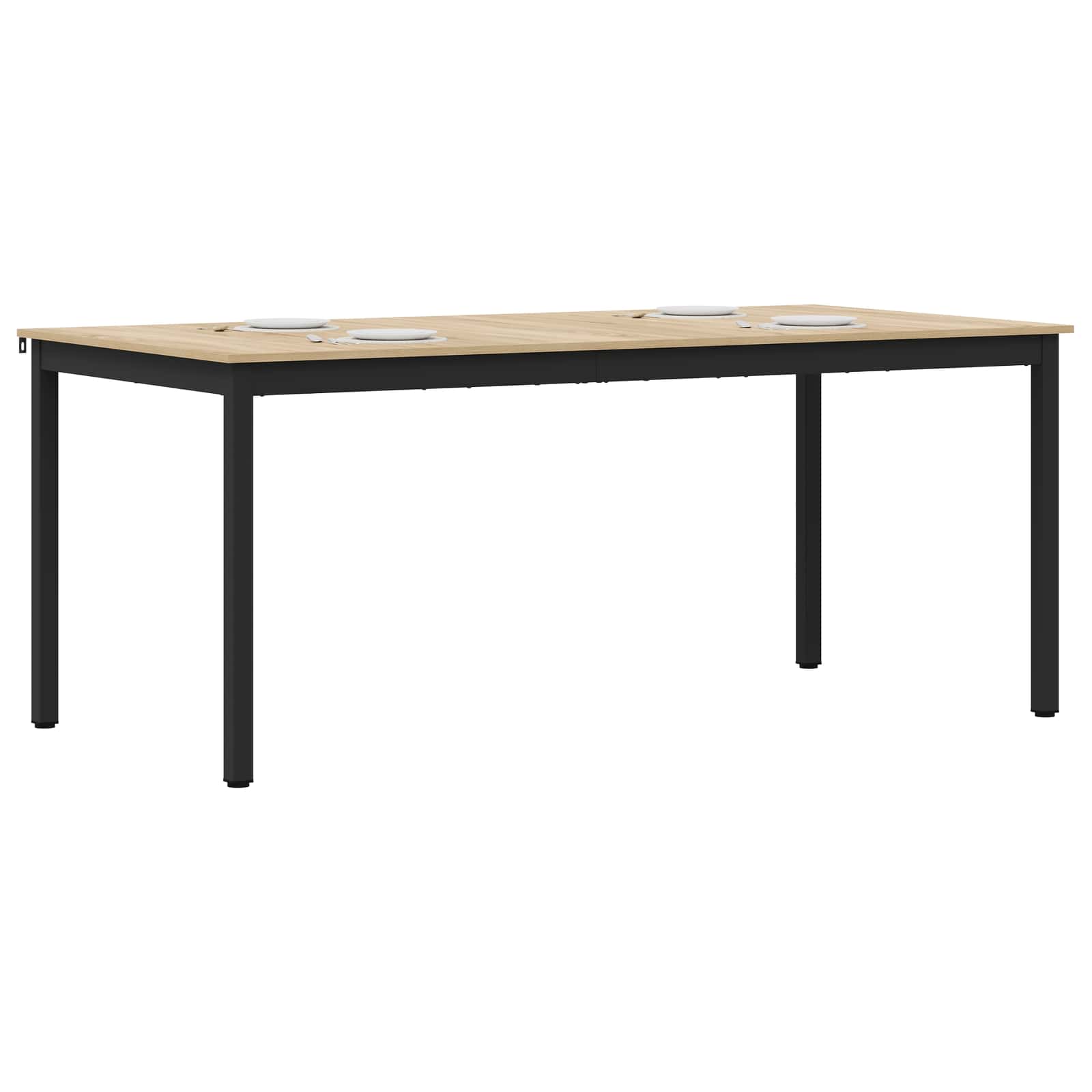 Esstische 180 x 90 x 75 cm Holzwerkstoff Rechtwinklig